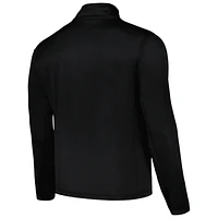 Men's Dunbrooke Black New Orleans Saints All-Star Tech Quarter-Zip Top