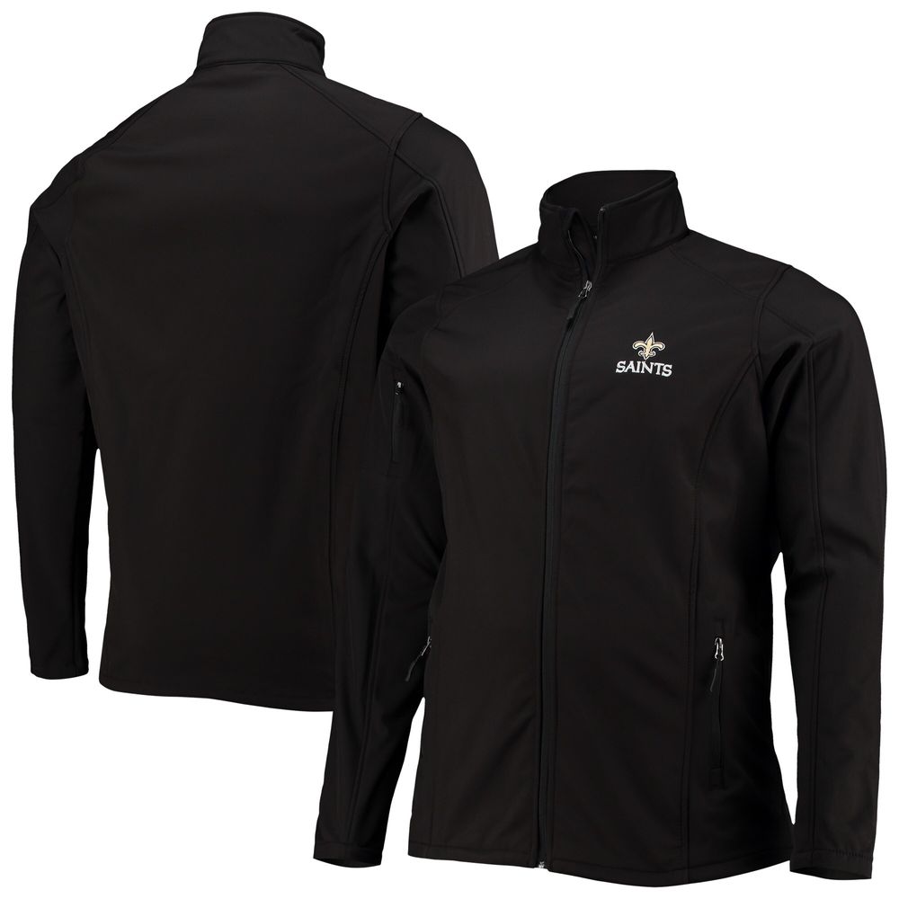 Men's Dunbrooke Black New Orleans Saints Big & Tall Sonoma Softshell Full-Zip Jacket