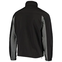 Men's Dunbrooke Black New Orleans Saints Circle Zephyr Softshell Full-Zip Jacket