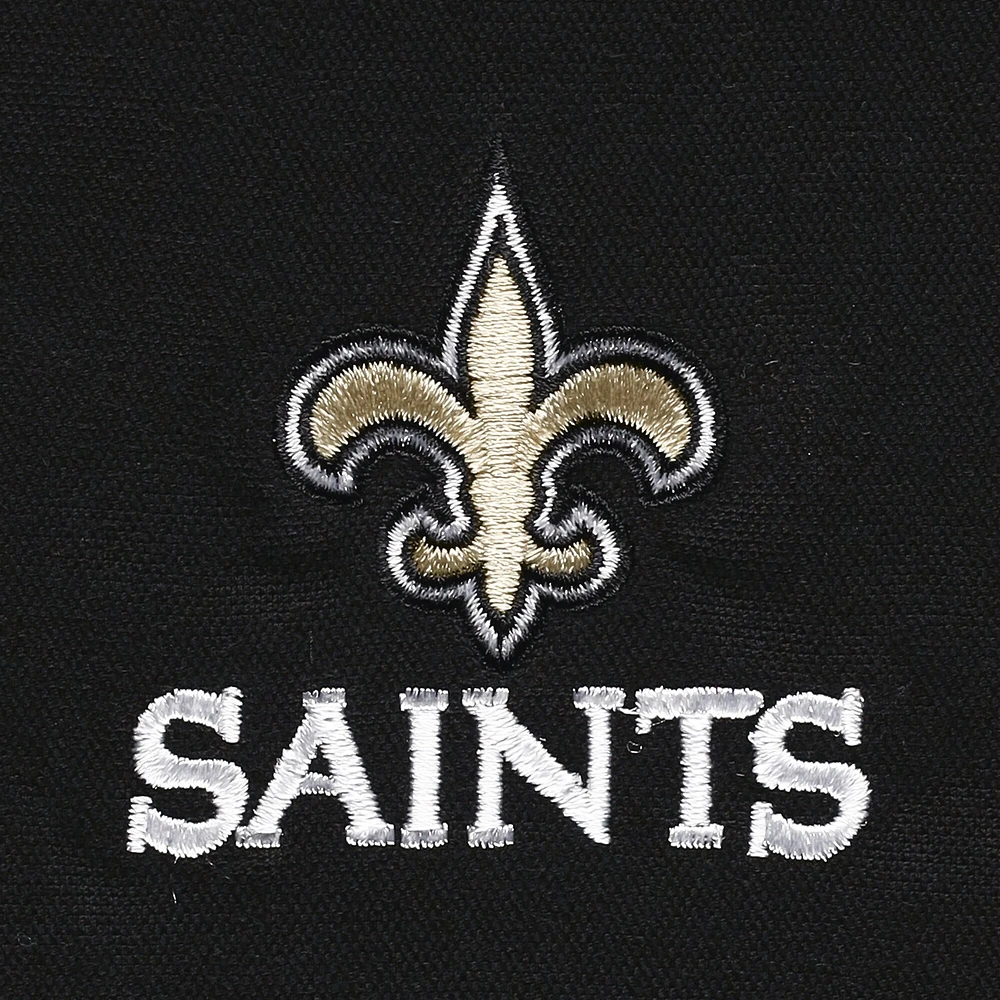 Dunbrooke Black New Orleans Saints Journey Workwear Veste à fermeture éclair intégrale pour homme