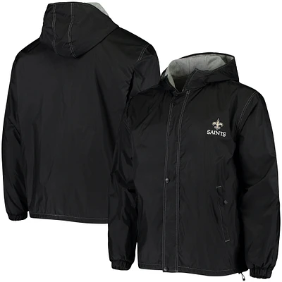 Blouson à glissière intégrale Dunbrooke New Orleans Saints pour homme avec logo Legacy Stadium, noir