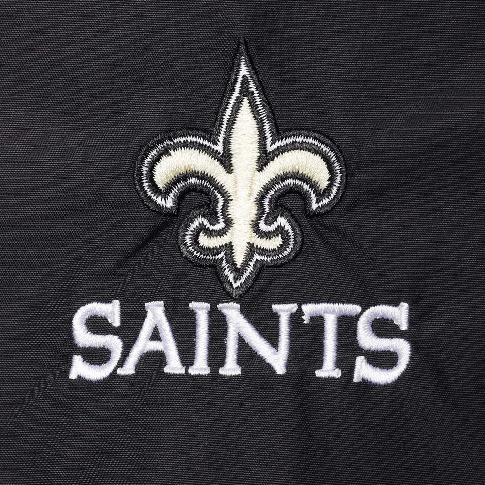 Men's Dunbrooke Black New Orleans Saints Triumph Fleece Full-Zip Jacket