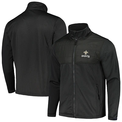 Veste Dunbrooke Heather Black New Orleans Saints Explorer Tech Full-Zip pour homme