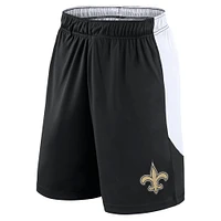 Short Fanatics noir/blanc New Orleans Saints Go Hard pour hommes