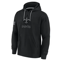 Men's Fanatics Black New Orleans Saints Elements Pace Pullover Hoodie