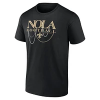 T-shirt noir Fanatics New Orleans Saints Hometown Offensive Drive pour hommes