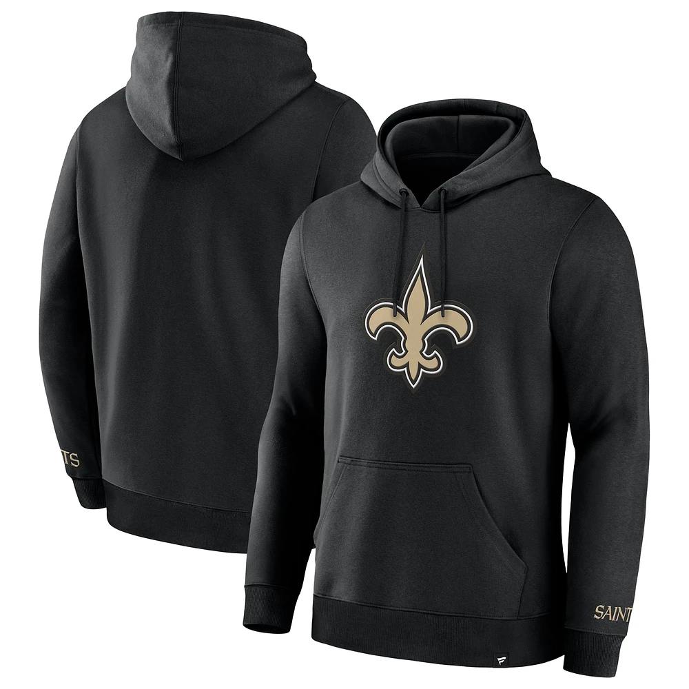 Sweat à capuche en polaire noir Legacy New Orleans Saints Fanatics pour hommes