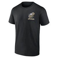 T-shirt noir fanatiques pour hommes New Orleans Saints Never Over