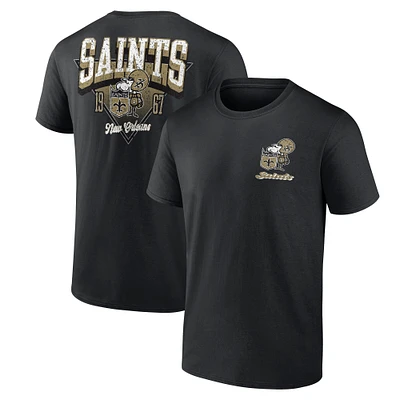 T-shirt noir fanatiques pour hommes New Orleans Saints Never Over