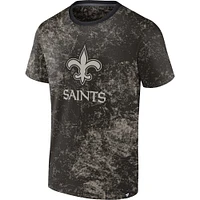 T-shirt noir New Orleans Saints Shadow Fanatics pour hommes