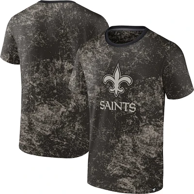 Men's Fanatics Black New Orleans Saints Shadow T-Shirt