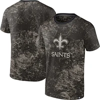 T-shirt noir New Orleans Saints Shadow Fanatics pour hommes