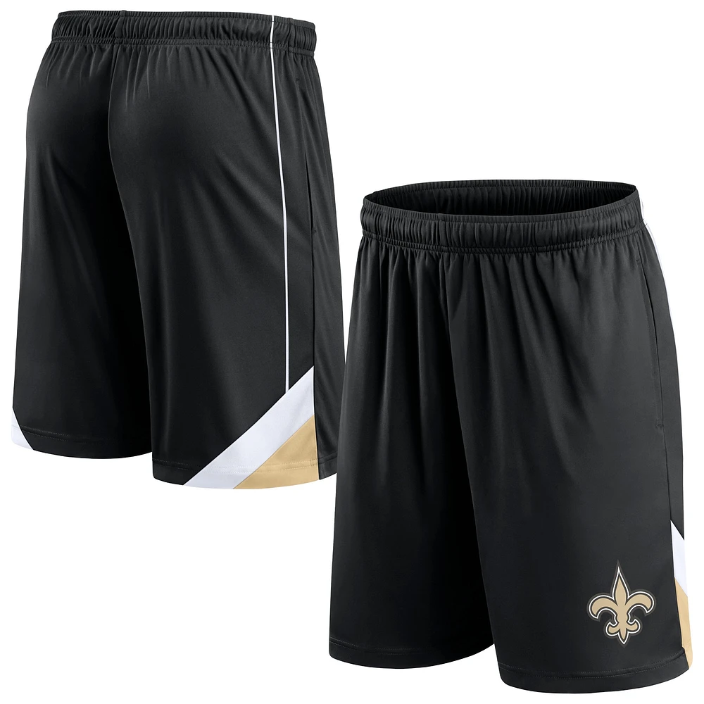 Short Slice noir New Orleans Saints Fanatics pour hommes