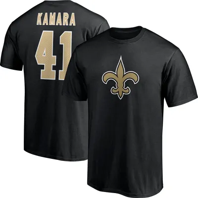 Men's Nike Alvin Kamara Black New Orleans Saints Name & Number T-Shirt Size: Small