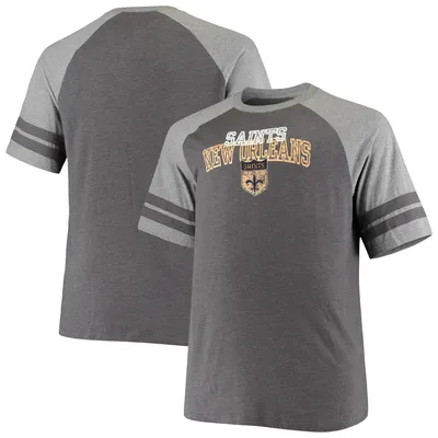 New Orleans Saints Throwback Vintage Bigger Better Logo Slim Fit T Shirt