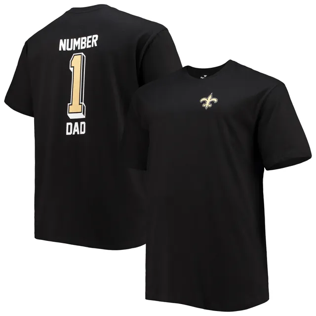 Lids New Orleans Saints Fanatics Branded Big & Tall #1 Dad 2-Hit T-Shirt -  Black