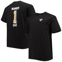 Men's Fanatics Branded Black New Orleans Saints Big And Tall Game