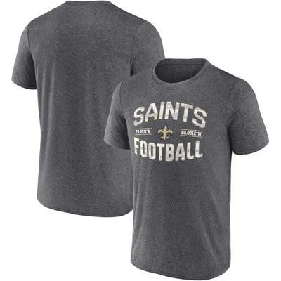 New Orleans Saints Fanatics Branded Want To Play T-Shirt - Heathered Charcoal