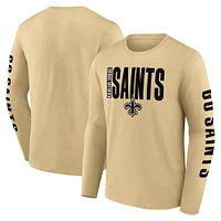 T-shirt à manches longues Fanatics Gold New Orleans Saints Big & Tall Vision pour hommes