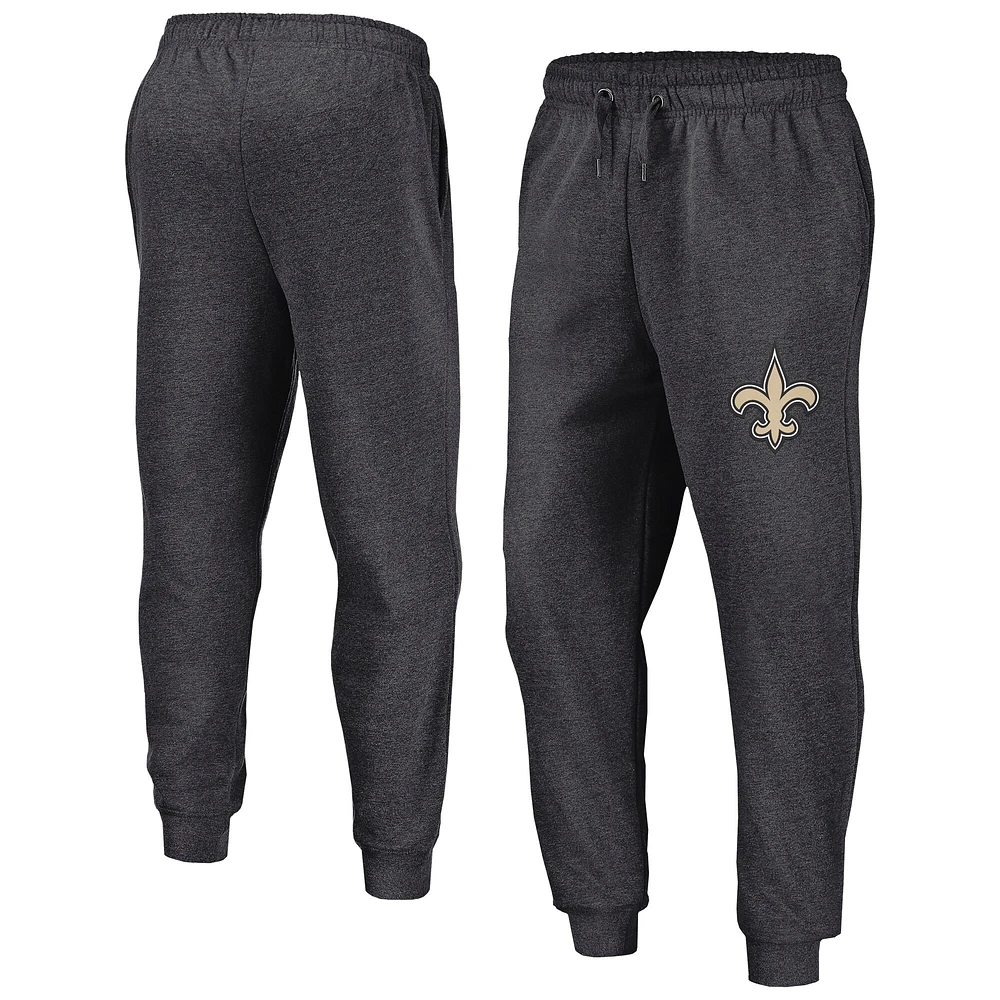 Men's Fanatics  Heather Charcoal New Orleans Saints Boost Fleece Joggers