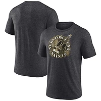 Fanatics Heathered Charcoal New Orleans Saints Sporting Chance Tri-Blend pour hommes - T-shirt