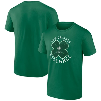 T-shirt fanatiques Kelly Green New Orleans Saints Celtic Clover pour hommes