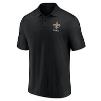 Ensemble de deux polos Lockup New Orleans Saints Fanatics blanc/noir pour hommes