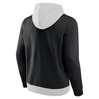 Sweat à capuche Fanatics blanc/noir New Orleans Saints Primary Arctic pour hommes