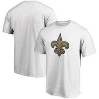 T-shirt blanc de l'équipe avec logo principal des New Orleans Saints Fanatics pour hommes