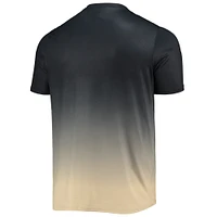 Maillot de bain FOCO New Orleans Saints Gradient Rash Guard pour homme Noir/Or