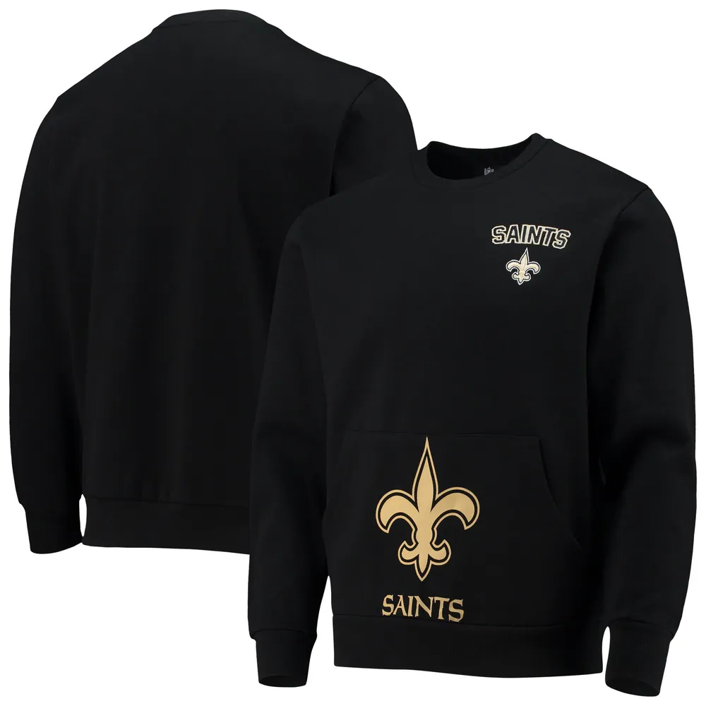 New Orleans Saints Nike Dri-Fit Cotton Long Sleeve Raglan T-Shirt - Mens