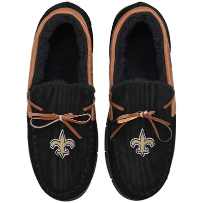 New Orleans Saints FOCO Corduroy Moccasin Slippers