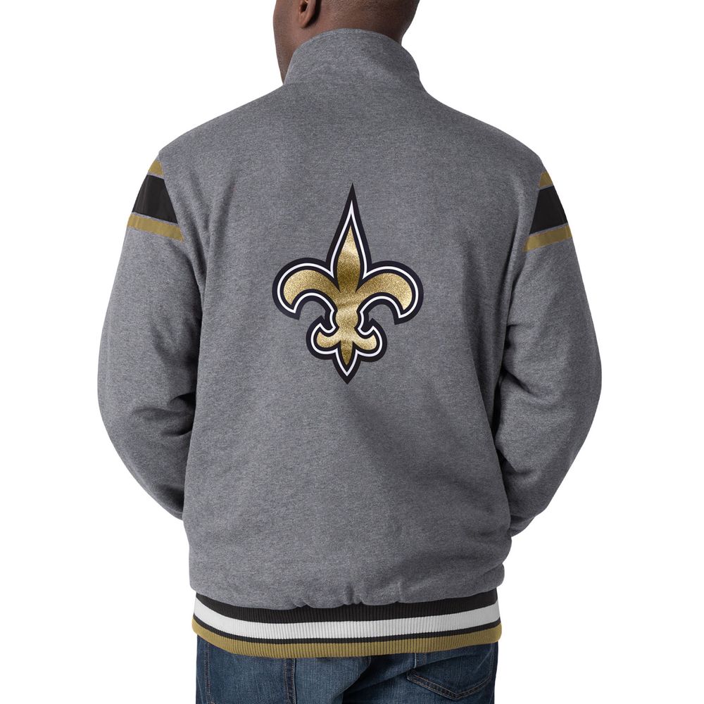 G-III Sports by Carl Banks Men's G-III Sports by Carl Banks Black/Charcoal New  Orleans Saints Offside Reversible - Full-Zip Jacket