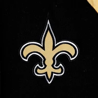 G-III Sports by Carl Banks pour homme Black New Orleans Saints Defender Raglan Full-Zip Hoodie Varsity Jacket