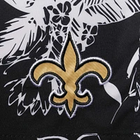 Men's G-III Sports by Carl Banks Black New Orleans Saints Island Volley Swim Shorts