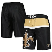 Maillot de bain G-III Sports by Carl Banks New Orleans Saints Sea Wind noir pour homme