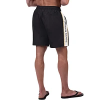 Men's G-III Sports by Carl Banks Black New Orleans Saints Streamline Volley Swim Shorts