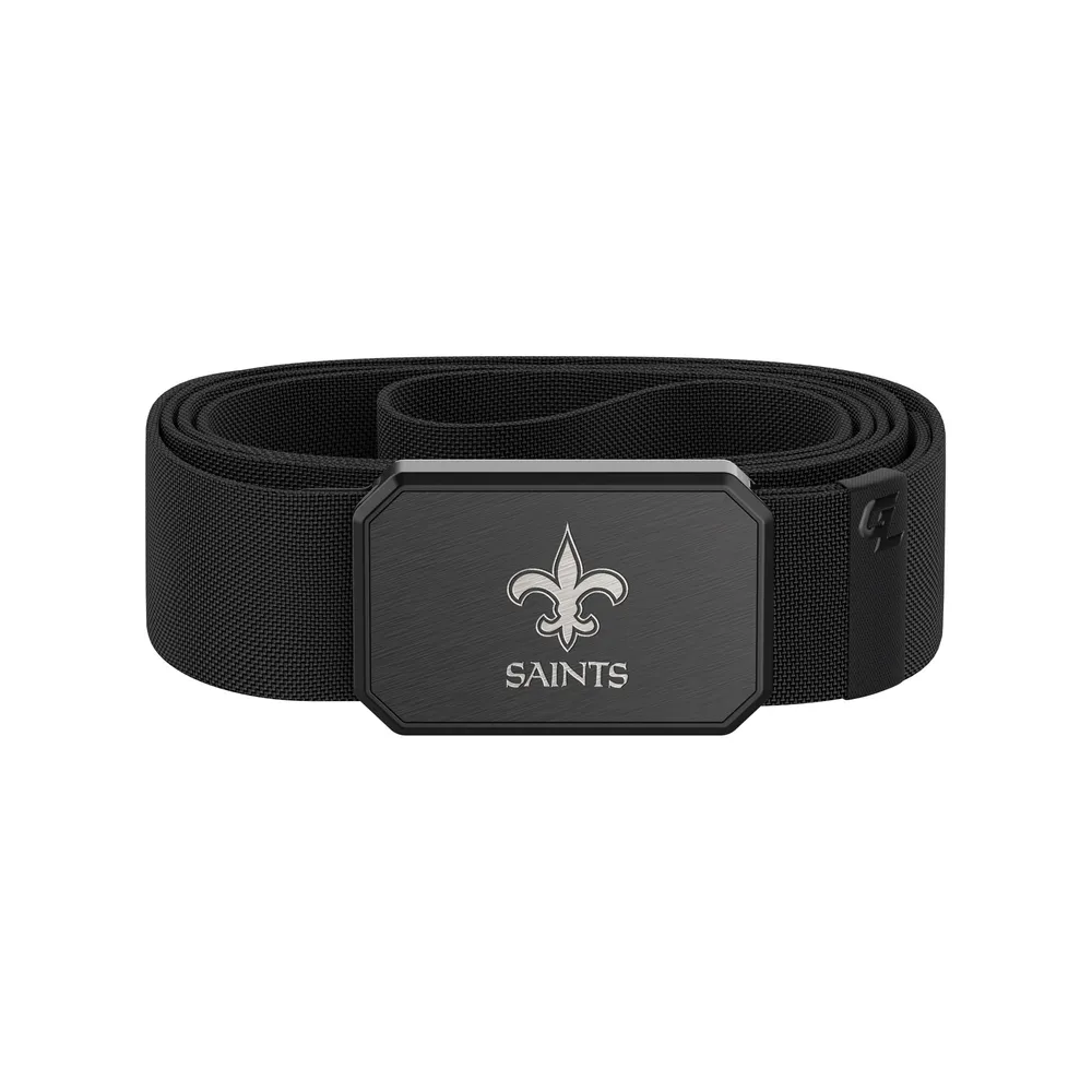 Black New Orleans Saints Silicone Apple Watch Band