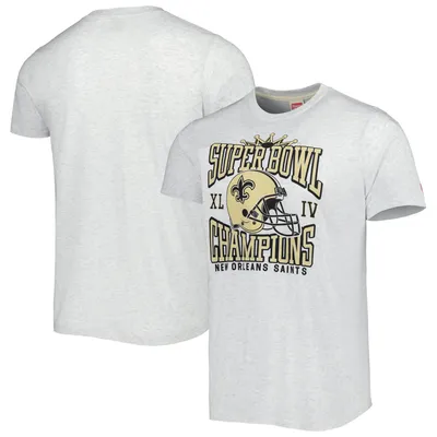 New Orleans Saints Homage Champs Hyper Local Tri-Blend T-Shirt - Ash