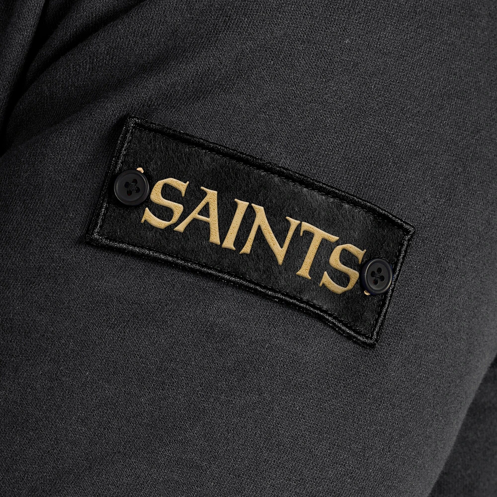 Men's J. Palmer Black New Orleans Saints QB1 Full-Zip Sweatshirt