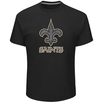 Men's Refried Apparel Black/Gray New Orleans Saints Sustainable Upcycled  Angle Long Sleeve T-Shirt