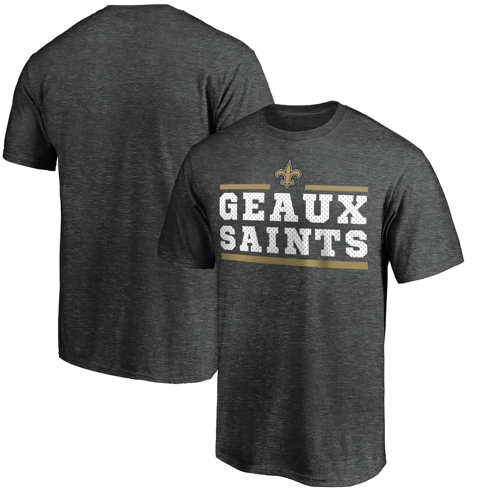 Nike Men's Heathered Gray New Orleans Saints Primary Logo T-shirt