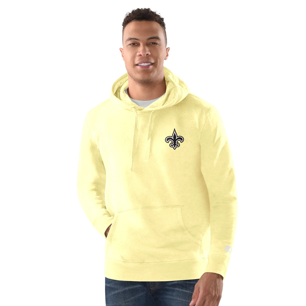 Sweat à capuche teint en pièce pour homme Margaritaville Gold New Orleans Saints Time Flies