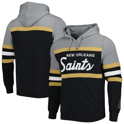 Youth Black New Orleans Saints Team Tie-Dye Pullover Hoodie