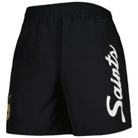 Men's Mitchell & Ness Black New Orleans Saints Team Essentials Nylon Shorts