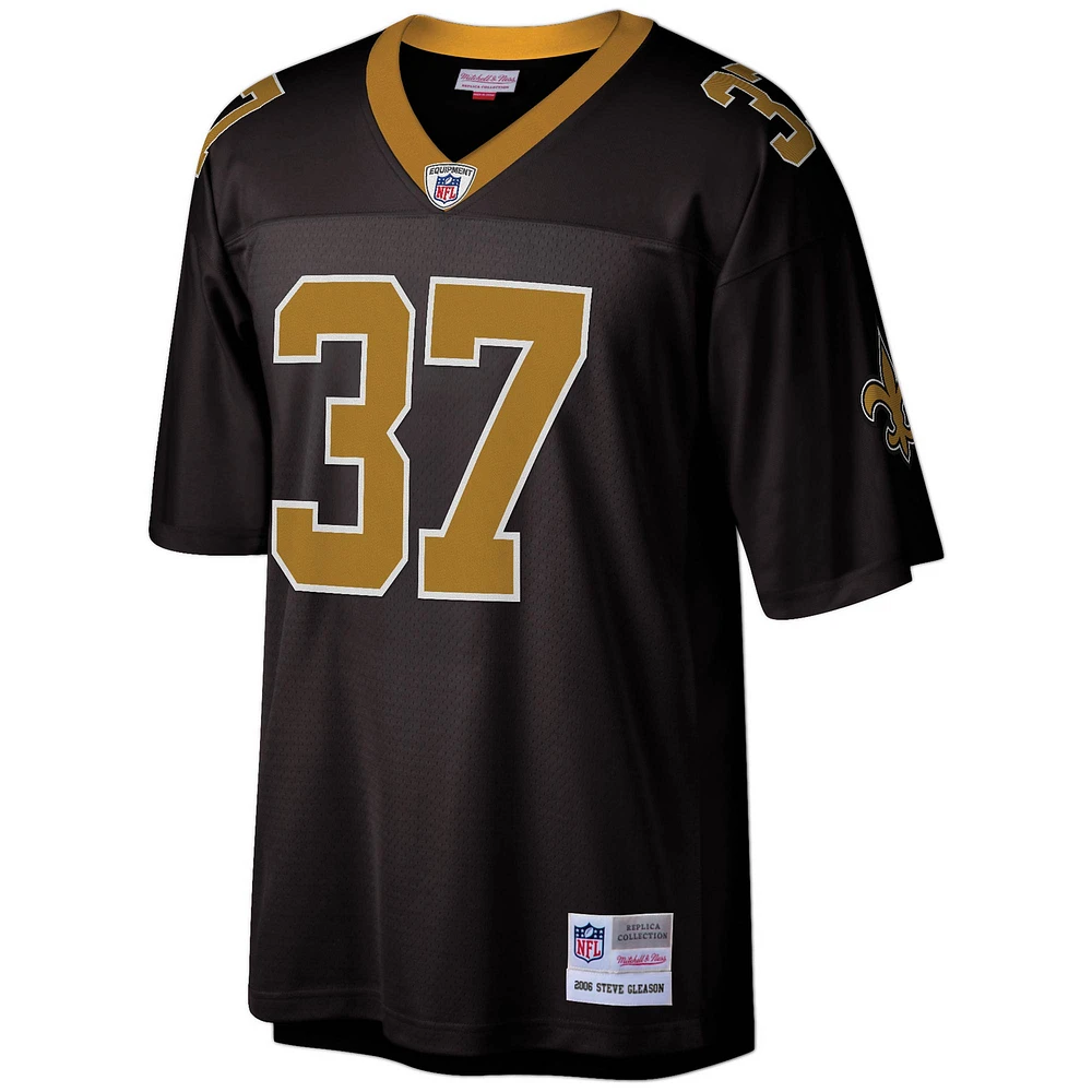 Men's Mitchell & Ness Steve Gleason Black New Orleans Saints Legacy Replica Jersey