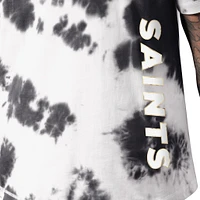 T-shirt MSX by Michael Strahan noir New Orleans Saints Freestyle Tie-Dye pour homme