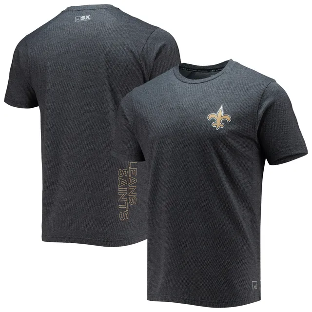 Lids New Orleans Saints Mitchell & Ness Camo Reflective Mesh T-Shirt -  Black