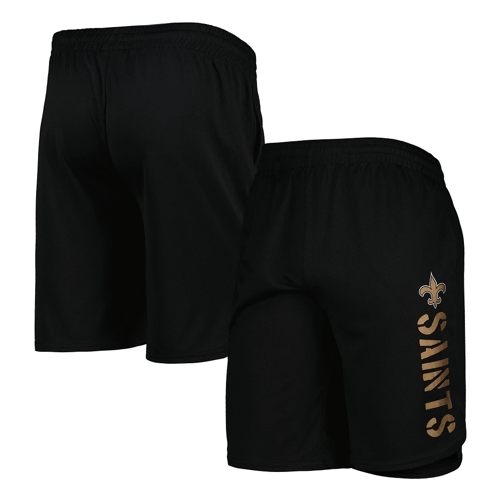 Men's MSX by Michael Strahan Black New Orleans Saints Team Shorts