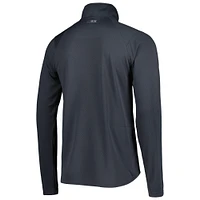 Men's MSX by Michael Strahan Charcoal New Orleans Saints Half-Zip Pullover